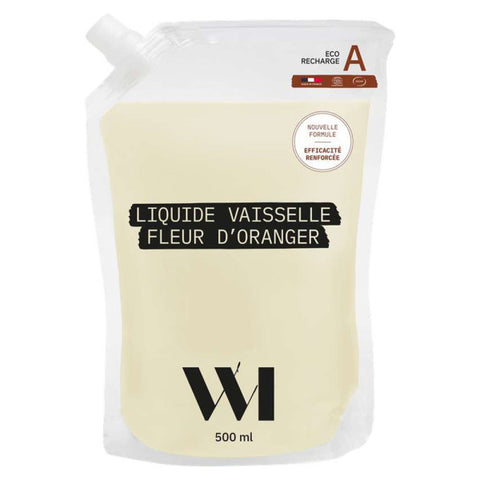 Eco-recharge Liquide Vaisselle Fleur d'Oranger 500mL