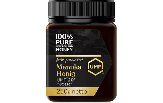 100% Pure New Zealand Manuka Honig MGO 826+ 250g