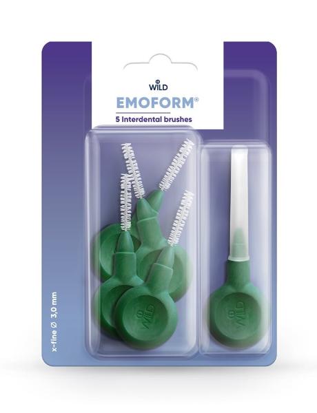 EMOFORM Interdentalbürsten 3,0 mm dunkelgrün 5 Stk