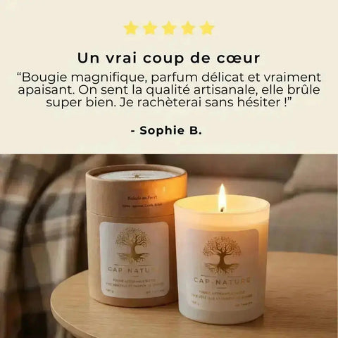 Bougie parfumée Bois de Santal – Profondeur boisée & apaisement intérieur