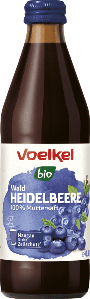 Voelkel Waldheidelbeere 100% Muttersaft ohne Zucker Bio 330 ml