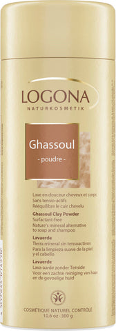 LOGONA Rhassoul Clay Powder 300 g Gentle cleansing for skin and hair