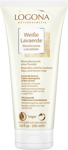 LOGONA White Kaolin Lotus Flower Wash Cream Practical to use