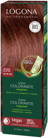 LOGONA Herbal hair color cream Wine red 220