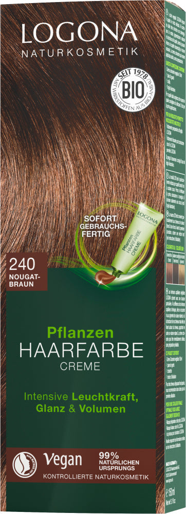 LOGONA Herbal hair color cream Nougat brown 240