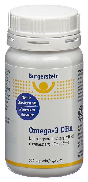 BURGERSTEIN Omega 3 DHA Kapseln 100 Stück