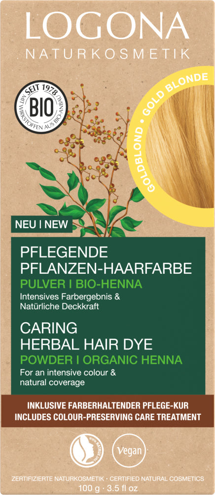 LOGONA Caring herbal hair dye 01 gold blond