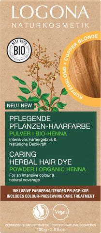 LOGONA Caring herbal hair dye 02 copper blond