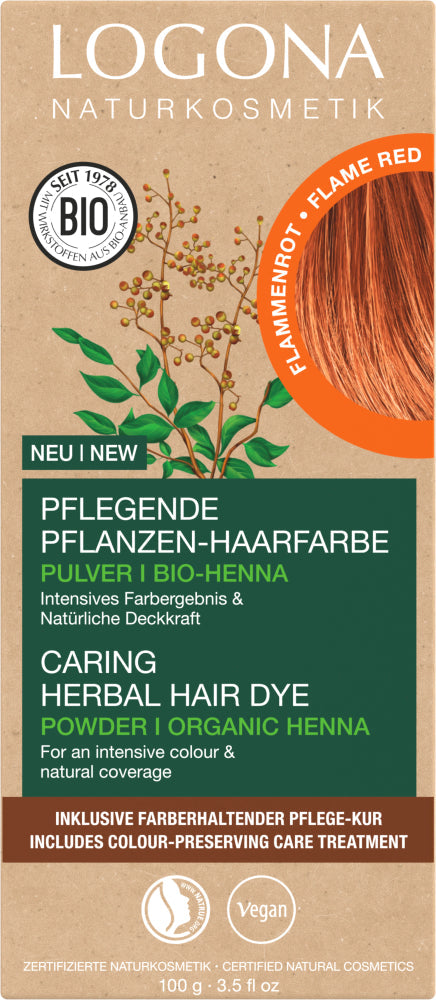 LOGONA Caring herbal hair dye 03 flame red