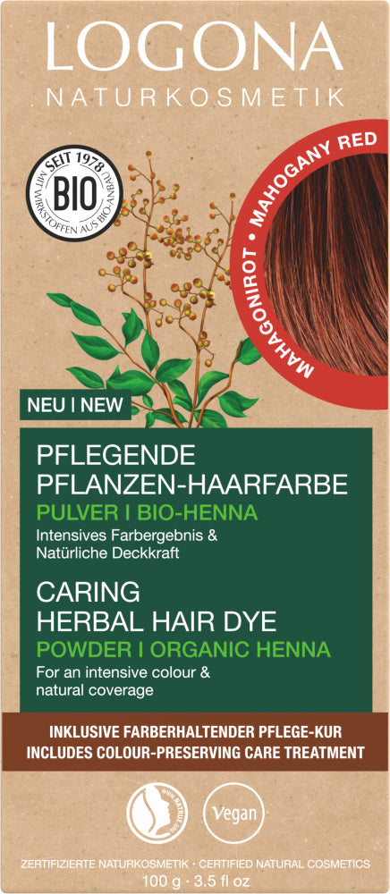 LOGONA Caring herbal hair dye 05 mahogany red