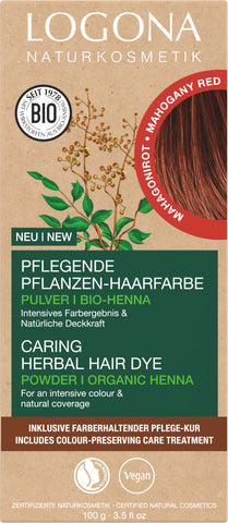 LOGONA Caring herbal hair dye 05 mahogany red