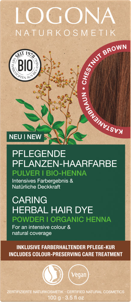 LOGONA Caring herbal hair dye 07 chestnut brown