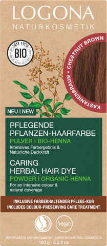 LOGONA Caring herbal hair dye 07 chestnut brown