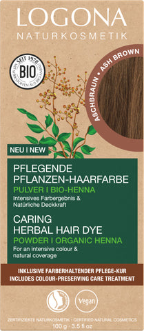 LOGONA Caring herbal hair dye 08 ash brown