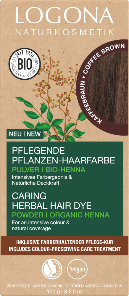 LOGONA Caring herbal hair dye 10 brown