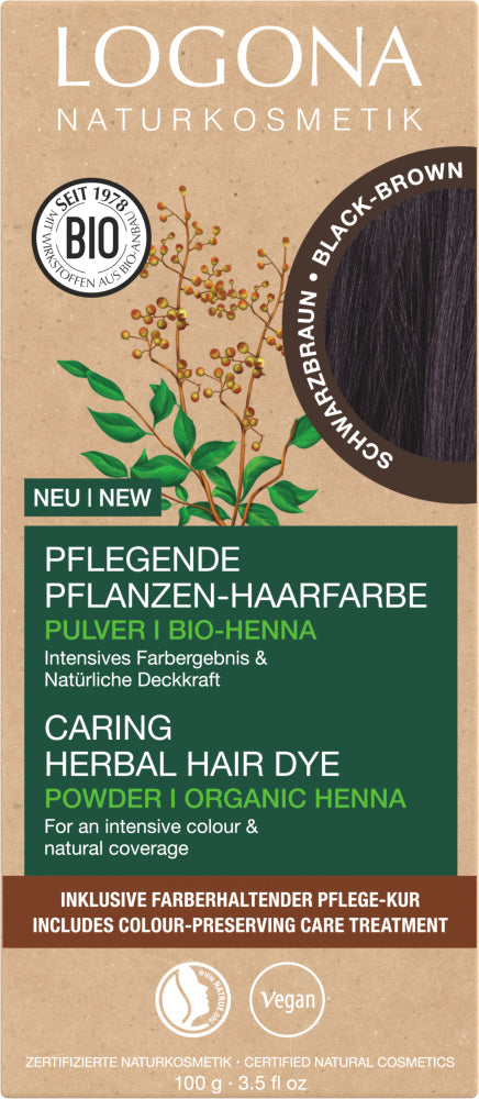 LOGONA Caring herbal hair dye 11 blackbrown