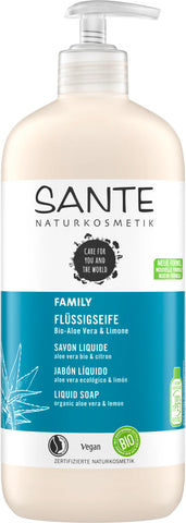 SANTE FAMILY Liquid Soap Organic Aloe Vera & Lime 500 ml