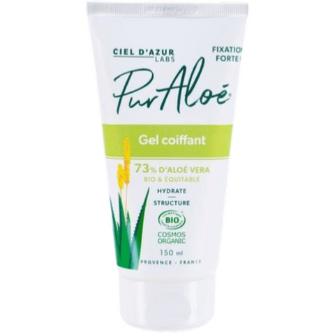 Gel coiffant 73% aloe vera et équitable, Pur'Aloé, 150ml*