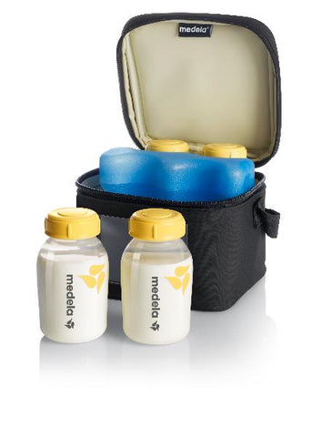 MEDELA KÃ¼hltasche m 4 Milchflaschen 1 KÃ¼hlelement