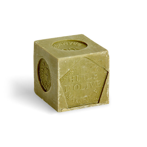Cube de savon de marseille olive non filmé