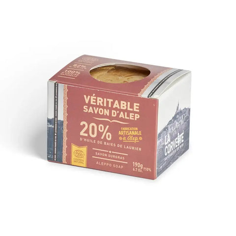 Savon d'alep certifié cosmos - 20% laurier ecocert