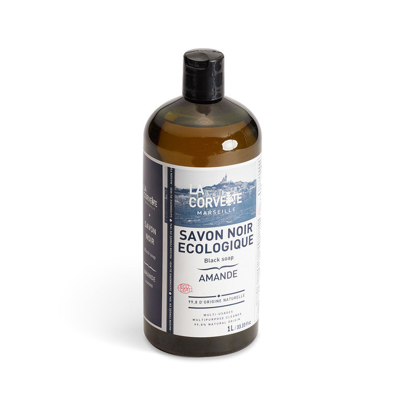 Savon noir liquide amande