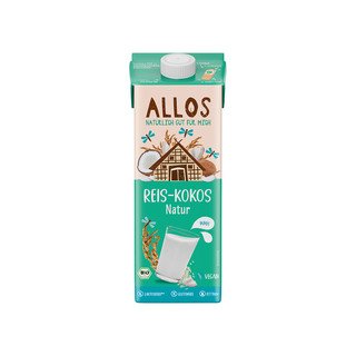 Allos Reis-Kokos Drink, ungesüsst, EU Bio 1l