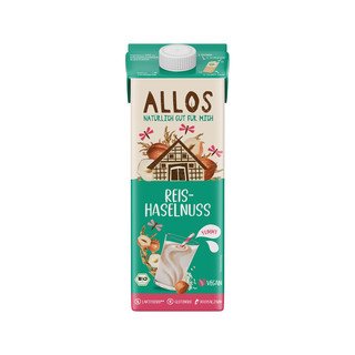 Allos Reis-Haselnuss Drink, ungesüsst, EU Bio 1l