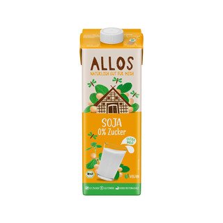 Allos Soja Drink, 0% Zucker, EU Bio 1l
