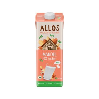 Allos Mandel Drink, 0% Zucker, EU Bio 1l