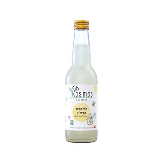 Kosmos Drinks Eau de là - Minze Zitrone, Wasserkefir-Erfrischungsgetränk, CH Bio 330ml
