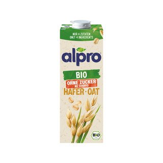 Alpro Bio Haferdrink ohne Zucker, EU Bio 1l