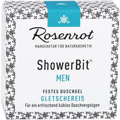 Rosenrot - MEN ShowerBit Gletschereis - Nettoyant Vegan Rafraîchissant 🧊🌿