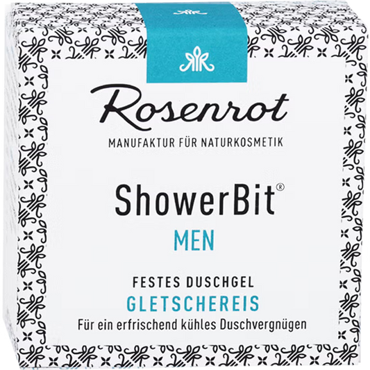 Rosenrot - MEN ShowerBit Gletschereis - Refreshing Vegan Cleanser 🧊🌿