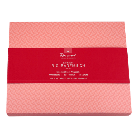 ROSENROT Geschenkset Bademilch