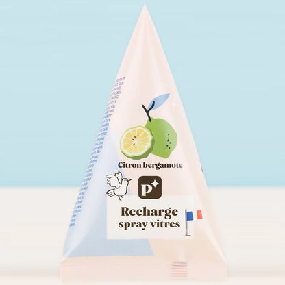 Nachfüllpack Fensterspray ÖKO Zitrone & Bergamotte - 50g - Pimpant