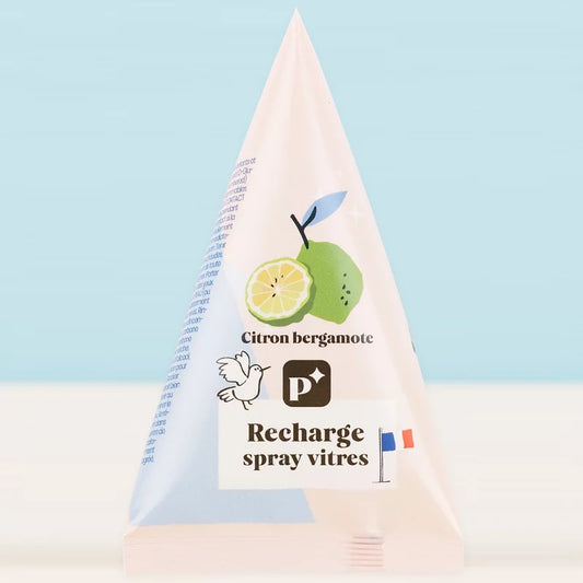 Nachfüllpack Fensterspray ÖKO Zitrone & Bergamotte - 50g - Pimpant