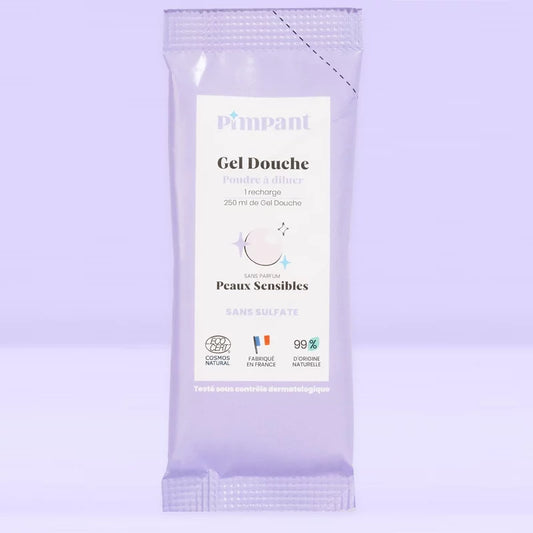 Duschgel Pulver zum Verdünnen Parfümfrei - 25g - Pimpant