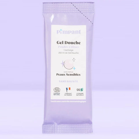 Duschgel Pulver zum Verdünnen Parfümfrei - 25g - Pimpant