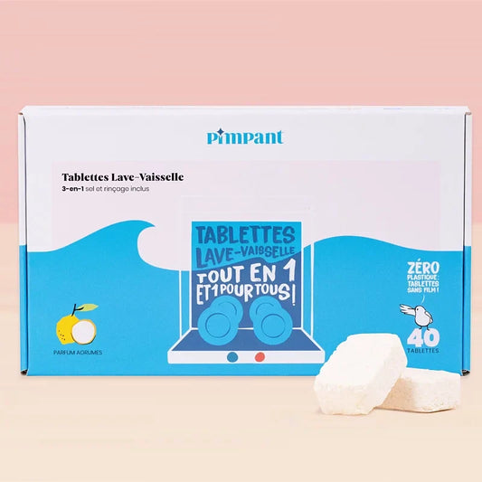 3-in-1 Spülmaschinen-Tabs ÖKO Zitrus - 40 Stück - Pimpant