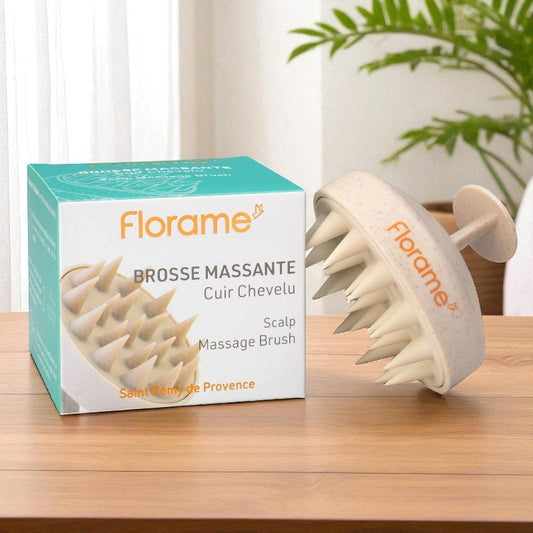Florame - Brosse cuir chevelu - Soin doux du cuir chevelu pour des cheveux en bonne santé 🧖‍♀️✨