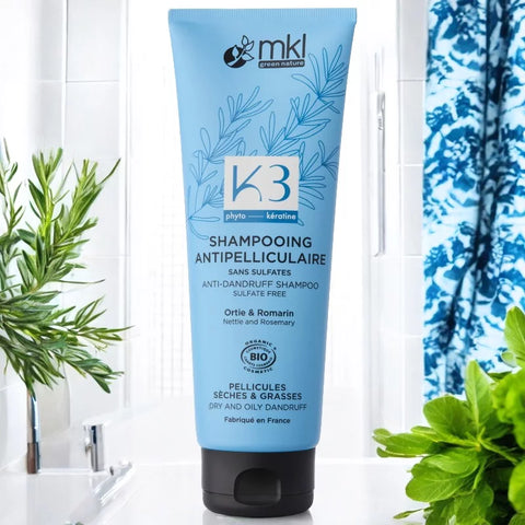 Anti-Schuppen Shampoo BIO Brennnessel & Rosmarin - 250ml - MKL Green Nature