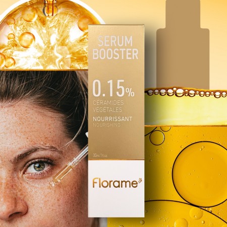 Florame Sérum Booster Nourrissant à base de Céramides Végétales 0,15% – Peau sèche et fragile – 30 ml