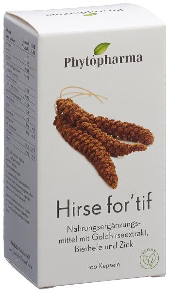 PHYTOPHARMA Hirse for'tif Kaps 100 Stk