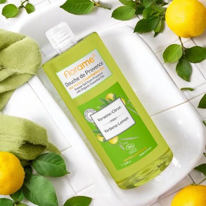 Duschgel Bio Verbene & Zitrone - 1l - Florame