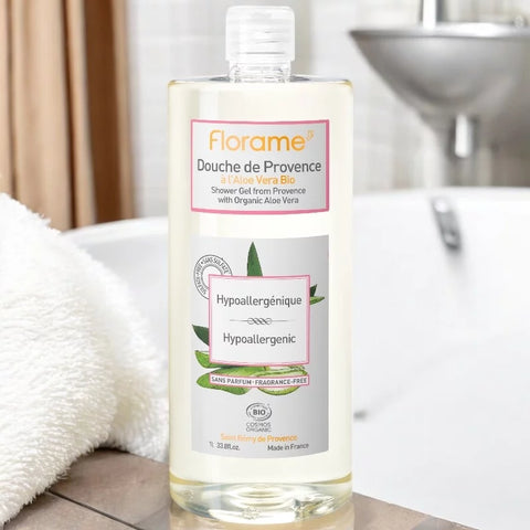 Hypoallergenes Duschgel Bio Aloe Vera - 1l - Florame