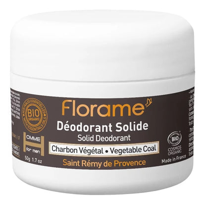 Festes Deodorant Bio für Männer Kohle - 50g - Florame