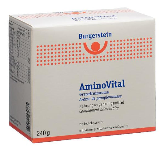 BURGERSTEIN Aminovital Pulver Grapefruitaroma 20 Beutel