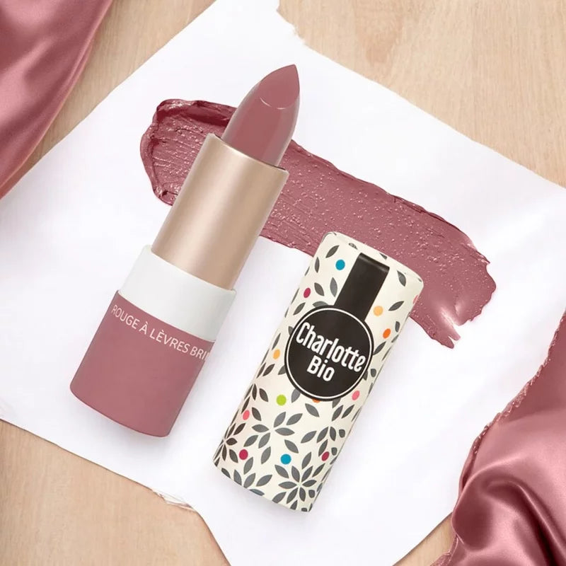 Glänzender Lippenstift Vintage Pink BIO - 3.5g - Charlotte Bio