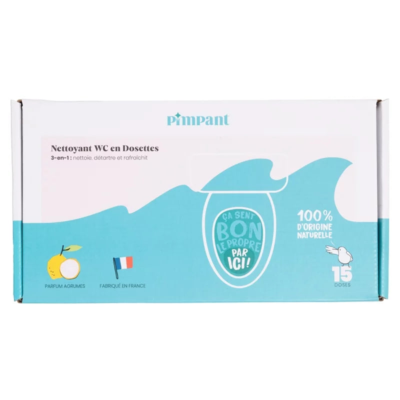 3-in-1-WC-Reiniger Zitrusfrüchte - 15 Stück - Pimpant